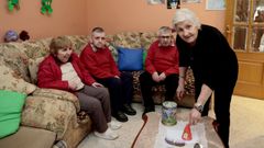 Rosario lleva casi 7 d�cadas cuidando con esmero de sus hijos (el cuarto falleci� hace poco).