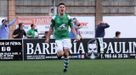 Javi Moreno celebra un gol del Llanes en la temporada 20/21