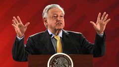  L�pez Obrador, durante su rueda de prensa matutina en Palacio Nacional en Ciudad de M�xico 