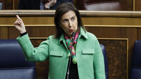 Margarita Robles en el Congreso de los Diputados.