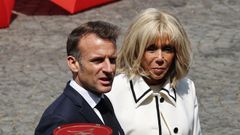 Emmanuel Macron y su mujer, Brigitte