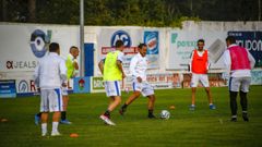Entrenamiento de los boiristas en el campo de Barra�a
