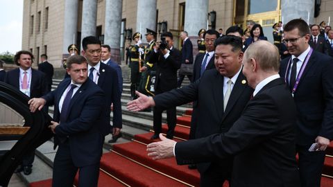 Expectaci�n ante la presencia del l�der norcoreano en China