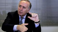 Manuel Fern�ndez de Sousa, en un momento de la entrevista.