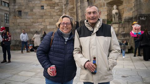 Fiesta en el barrio pobrense de A Covecha en Nochebuena.