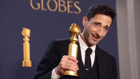 Adrien Brody, ganador del Globo de Oro a mejor actor dramtico por The Brutalist