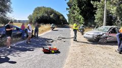 Colisi�n entre dos veh�culos en Xinzo