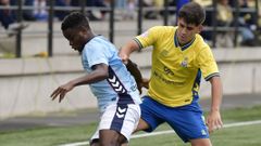 El c�ltico Suleman Abubakar, durant el Las Palmas-Celta de este s�bado.