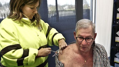 Vacunaci�n de la gripe en el hospital �lvaro Cunqueiro de Vigo