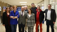 Antonio L�pez, en el centro, rodeado por su equipo