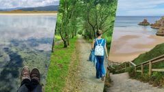 Im&aacute;genes del cartel de la Ruta Costeira por Valdovi&ntilde;o, editado por el Concello