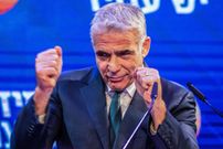 Yair Lapid, l�der opositor centrista, durante la noche electoral