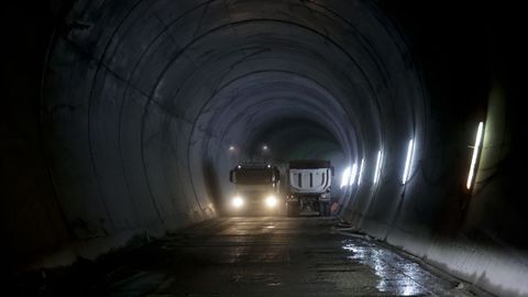 Obras de los tneles del tren al puerto exterior