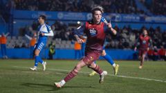 Rubn Lpez celebra su gol al Sabadell en Copa del Rey