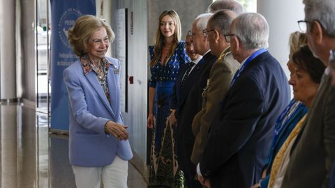 La reina Sofía preside el acto de clausura del Congreso de los Bancos de Alimentos.