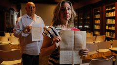 natividad.Natividad Mart�nez y su hermano Juan, ambos sobrinos de Julio Mart�nez Arias, deportado y gaseado en un campo nazi en 1941. Los documentos y cartas de su t�o van a ser donados al Arquivo do Reino de Galicia