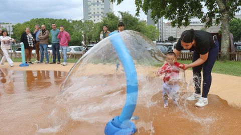 Inauguración del parque de juegos de agua de Pontevedra