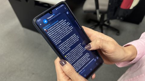 El mensaje de Telegram contra la medida anunciada por Pedro S�nchez.
