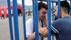 Emotivo reencuentro con su hermano tras sobrevivir al naufragio