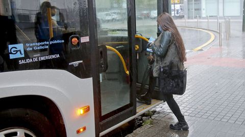 Bus urbano en Pontevedra