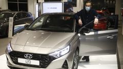 Jos� Ram�n L�pez, de Hyundai Ditramotor, explica que las ventas van mejor de lo esperado