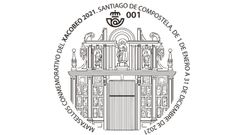 El matasellos especial de Correos que podr� usarse este a�o y el que viene con motivo del Xacobeo