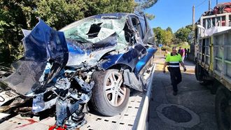 Un conductor de un coche robado se estrell� contra un cami�n durante una fuga en el 2023