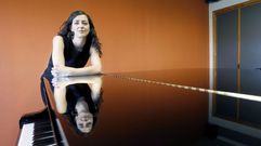 Elisa V�zquez, con el piano en el Conservatorio de Madrid