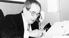 Juan Arturo Marquina en la alcald�a de O Carballi�o, en 1994