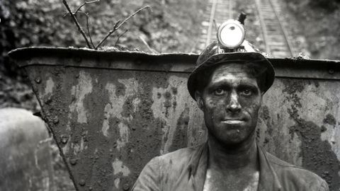 Minero en Mina Pumarabule, 1963 (fragmento)