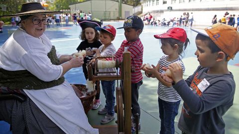 Romara das Letras no colexio de Escarabote