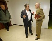 Encuentro de ayer entre el general Luis Cebri�n y el alcalde. 