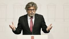 El representante de Junts Antoni Castell, este lunes en Barcelona.