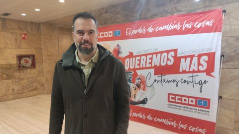 Jos Manuel Zapico, secretario de CCOO de Asturias.