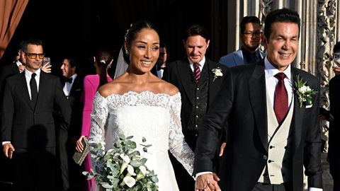 Alicia Bl�nquez y Miguel Sierralta, tras su boda