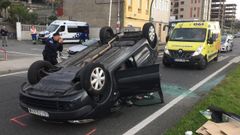 Accidente en la avenida de Finisterre