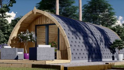 Una cabaña para camping a partir de14.000 euros.