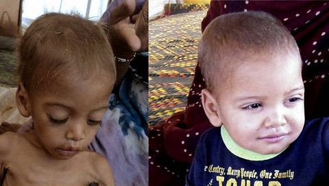 Campaa de Unicef Mi nio ya no come arena