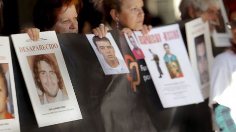 Las v�ctimas unidas en el d�a de los desaparecidos sin causa aparente