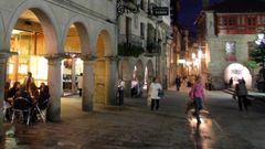 Iluminaci�n nocturna en las calles de Pontevedra