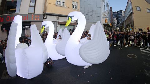 Cabalgata de Reyes Magos en Ribeira.