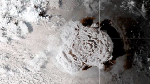 Explosi�n del volc�n de Tonga