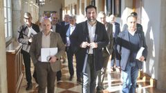 Grupo del PP de Lugo entrando en el pleno de la Diputaci�n