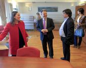 Ethel V�zquez acudi� ayer al Concello de Cabanas. 