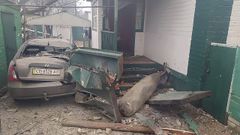 Bomba del ej�rcito ruso en una zona residencial en Chernigiv