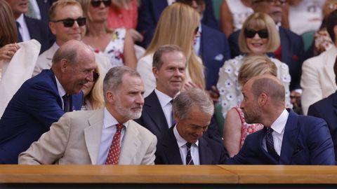 El rey junto al príncipe Guillermo