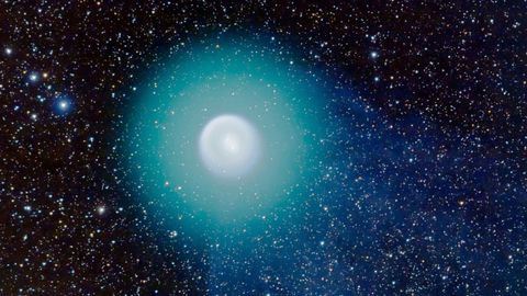Imagen terrestre del cometa 17P/Holmes tomada el 1 de noviembre de 2007