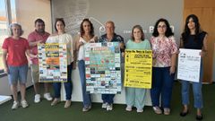 La concejala de Cultura, Mar�a Outeiral (en el centro), present� las distintas celebraciones que tendr�n lugar este fin de semana en Boiro