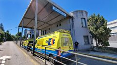 En la uci del hospital Montecelo, en la imagen la entrada de urgencias, se trata a dos pacientes graves con covid