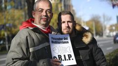 Imagen de archivo de una protesta por la grave situacin de los pescadores del Mediterrneo tras los ltimos recortes de la Comisin Europea